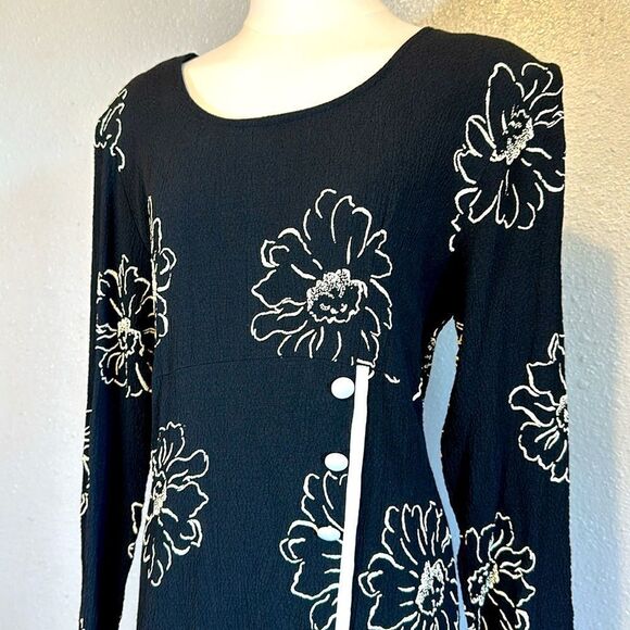 Vintage Coqueta midi dress size L - Picture 3 of 11